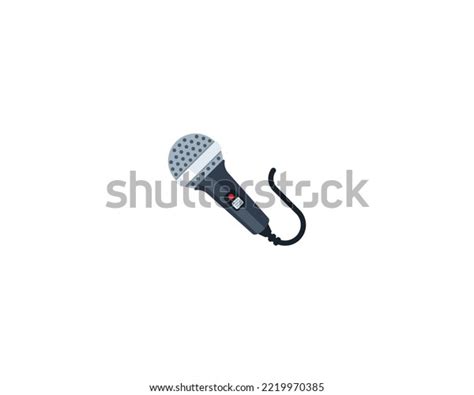 Microphone Vector Isolated Icon Mic Emoji Stock Vector (Royalty Free ...