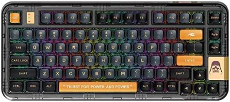 Yunzii Ck Wireless Hot Swappable Mechanical Keyboard Transparent Acrylic Gasket Mounted