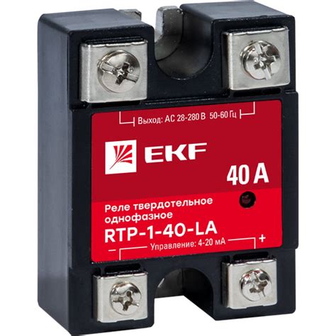 Твердотельное реле EKF однофазное с регулированием 4-20мА RTP-40-LA ...