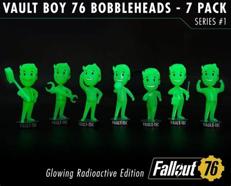 Fallout 76 Vault Boy Bobbleheads - Glowing Radioactive Edition ...