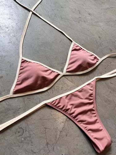 Bikini Mujer Tri Tiras Budamaonline Rosa M MercadoLibre