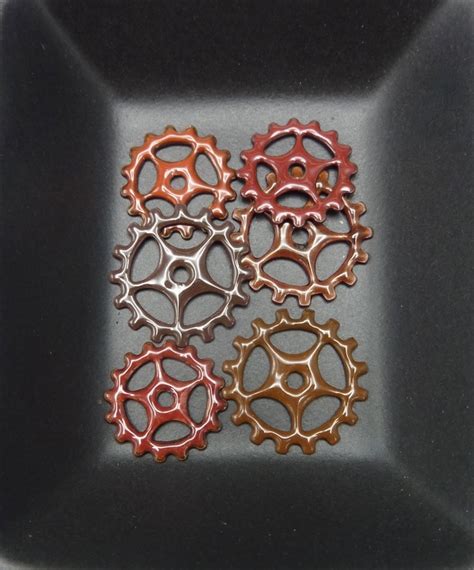 Assorted Enameled Copper Gear Components