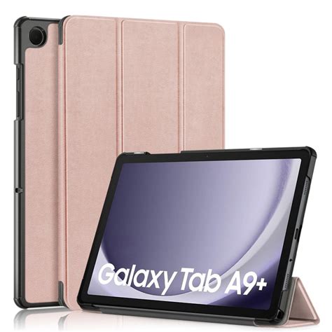 Husa Flip Tip Carte Pentru Samsung Tab A9 Plus Atlantic Fold Roz Emag Ro