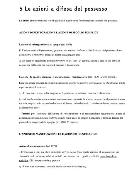 Modulo 2 Il Possesso Capitolo 9 Le Azioni A Difesa Del Possesso 5