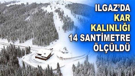 Ilgaz da Kar Kalınlığı 14 Santimetre Ölçüldü