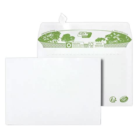 Boite De Enveloppes Extra Blanches X Mm Recycl Es G