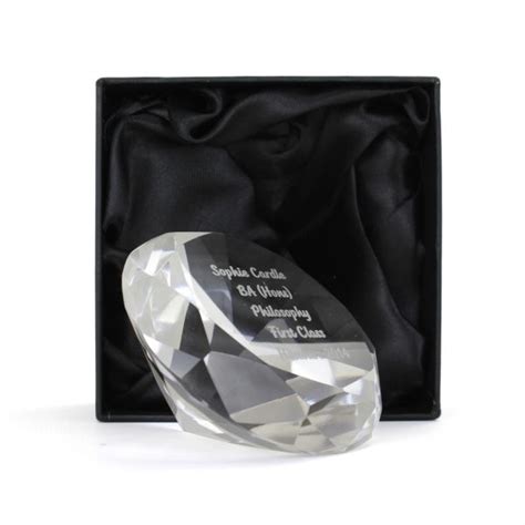 Diamond Paperweight Personalised 3d Crystals Glass Ts Photo Ts