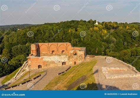 Remains of Vilnius Castle, Lithuania Stock Image - Image of historic, lithuania: 46553555