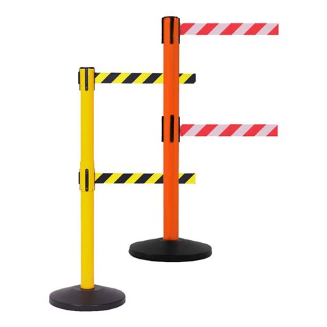 Safetymaster Double Belt Barriers Worksite Retractable Barriers Xl