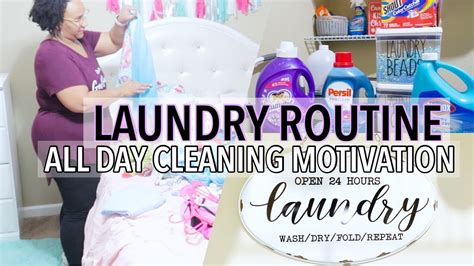 LAUNDRY ROUTINE 2020 LAUNDRY MOTIVATION ALL DAY CLEAN WITH ME 2020