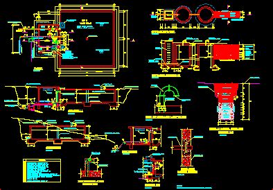 Reservorio Y Captacion De Agua En Autocad Librer A Cad