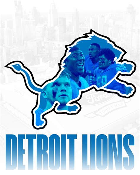 I designed this poster of the Detroit Lions : r/detroitlions