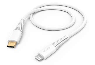 HAMA FIC E3 lightning USB Type C kábel 1 5 méter fehér 201603