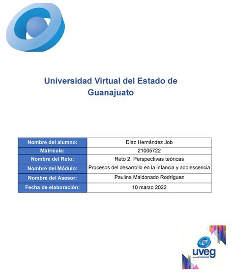 Diaz Job R2 U1 Desarrollo Humano UVEG Nombre Del Alumno Diaz