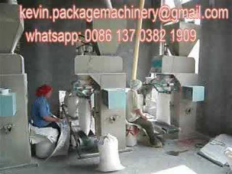 Semi Automatic Clap Bag Weighing Chemical Powder Packing Machine Youtube