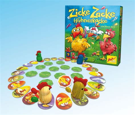 Zicke Zacke Hühnerkacke Spiel des Jahres 1998 Kinderspiel Scherzwelt