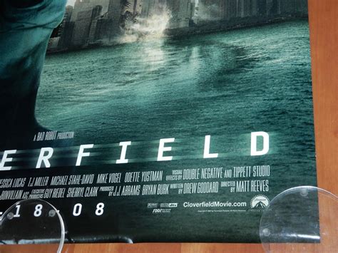 Original Movie Poster Cloverfield Unfolded Double Sided Advance