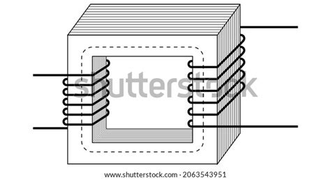 Current Transformer Diagram Physics Stock Vector Royalty Free