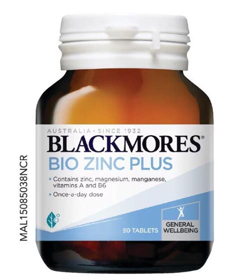 Blackmores Bio Zinc Plus 30s Lazada