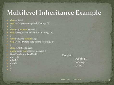 Inheritance In Java Beginner To Advance With Examplespptx