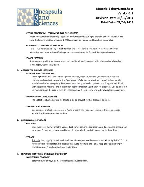 MSDS Cosmesome Res Containing Alcohol PDF