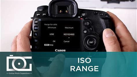 Canon D Mark Iv Iso Range Settings Video Tutorial Youtube