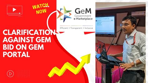 How To Send Clarification To Sellers On Gem Portal Gem Government