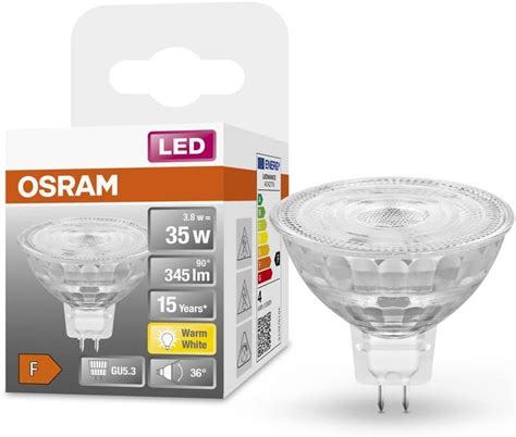 Osram Star Reflektor Led Lampe F R Gu Sockel Klares Glas Warmwei