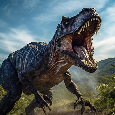 Premium AI Image | A tyrannosaurus rex is shown in a scene from the ...