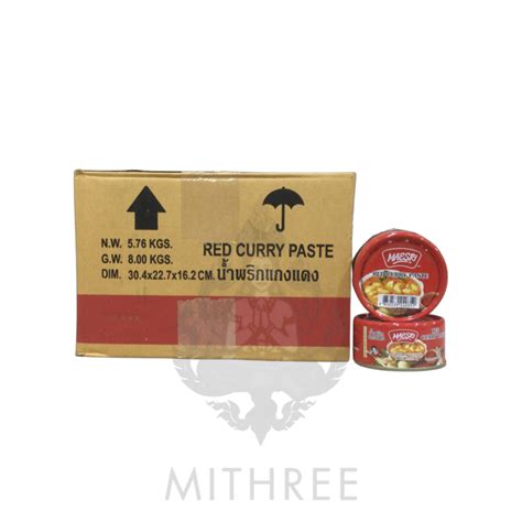 Maesri Red Curry Paste 48 X 114g Mithree