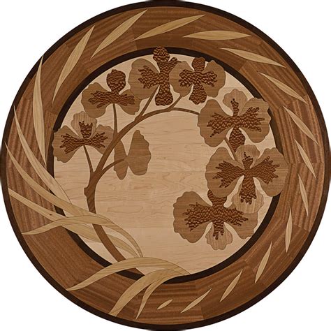 Hawthorne Wood Medallion: Floor Medallion by Oshkosh Designs