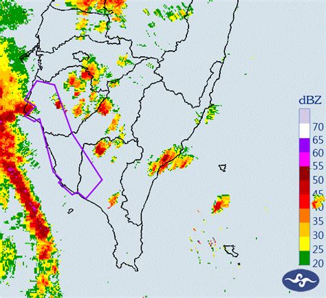 快訊 3縣市雨彈開轟估持續1小時 慎防9級以上強陣風淹水