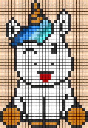 Alpha Pattern 41061 BraceletBook Unicorn Cross Stitch Pattern