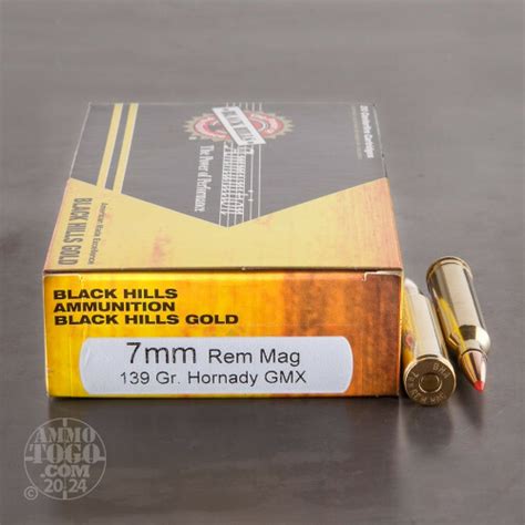 7mm Remington Magnum Ammo 20 Rounds Of 139 Grain Gmx By Black Hills Ammunition