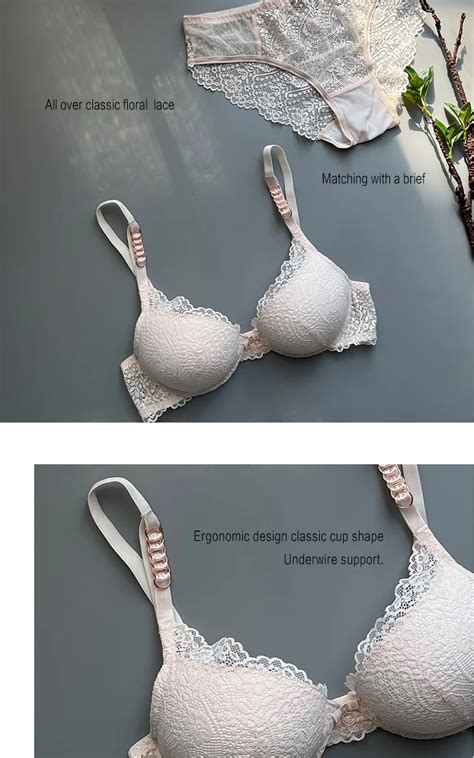 Weiyesi New Design Sexy Lingerie Set Adult Floral Lace Blossom Push Up Air Bras And Thongs