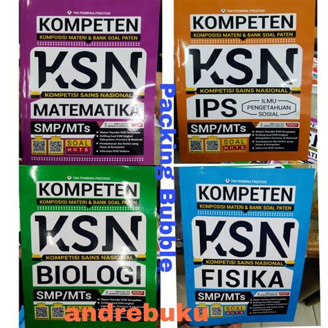 Jual Kompeten KSN IPA Biologi Fisika Matematika SMP Bank Soal Sains