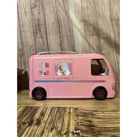 Mattel Barbie Dream Camper RV Pink 2016 Motorhome Van Bathroom Shower ...