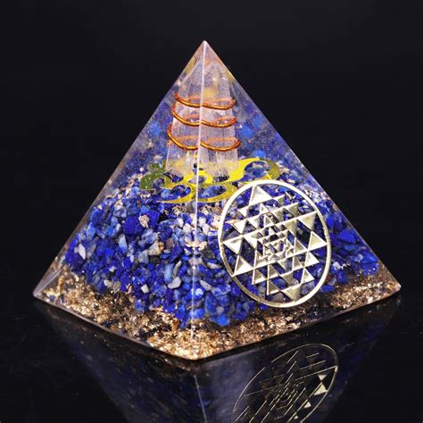 Spectacular Orgonite Lapis Lazuli Pyramid Orgone Pyramids