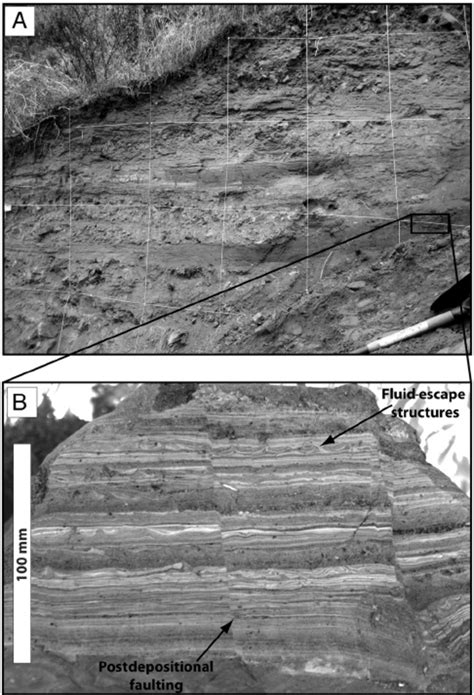 A Outcrop Of Lacustrine Deposits Exposed On The Southern Bank Of