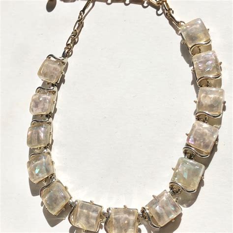 Coro Confetti Glitter Lucite Vintage Necklace Gem