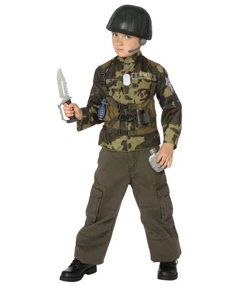 Army Soldier Costume Kit - Boy Army Costumes