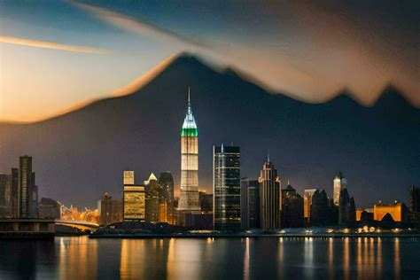 New York Skyline Outline Stock Photos, Images and Backgrounds for Free ...