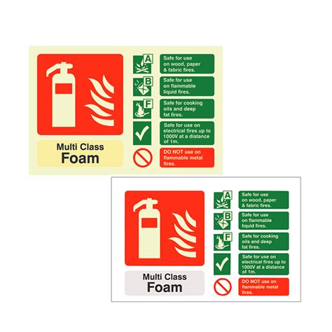 FireShield Multichem Fire Extinguisher Sign Landscape FPS