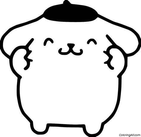 Pompompurin Coloring Pages 41 Free Printables Coloringall