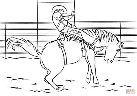 Bucking Bull Coloring Page Coloring Pages