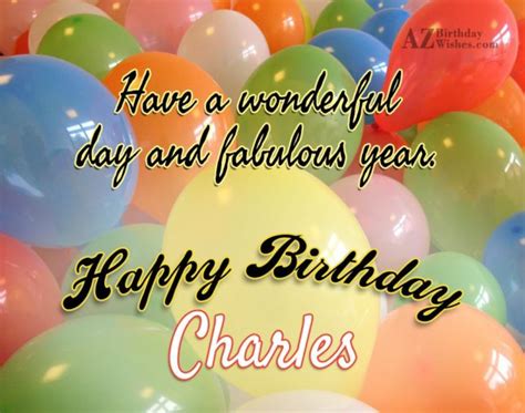 Happy Birthday Charles