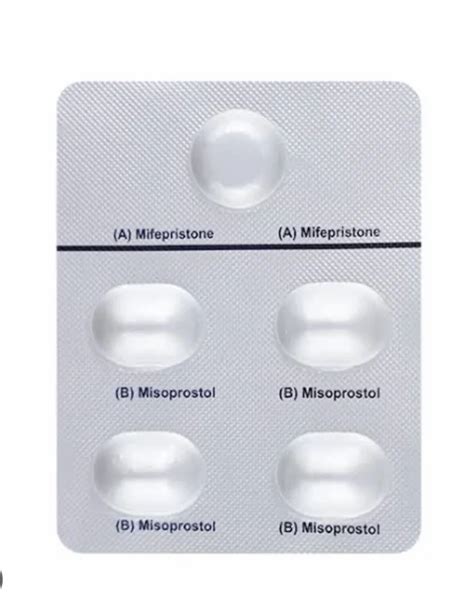 Mifepristone Misoprostol Tablet Packaging Size 1 4 Tablets Kit At