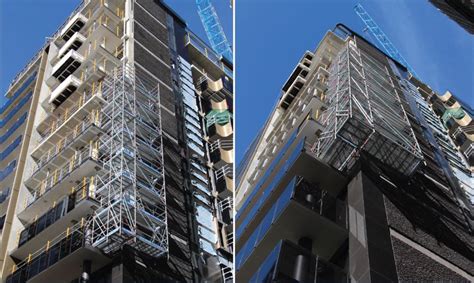 Double Cantilever Facade South Melbourne Layher The Scaffolding System