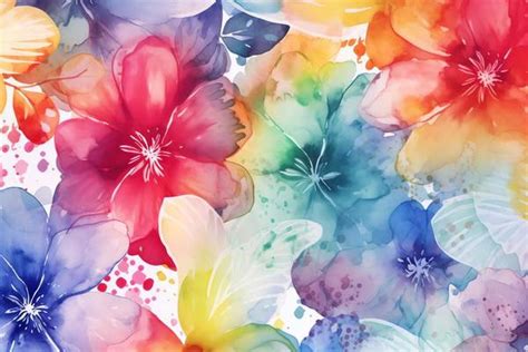 Watercolor Flower Wallpaper Stock Photos, Images and Backgrounds for Free Download