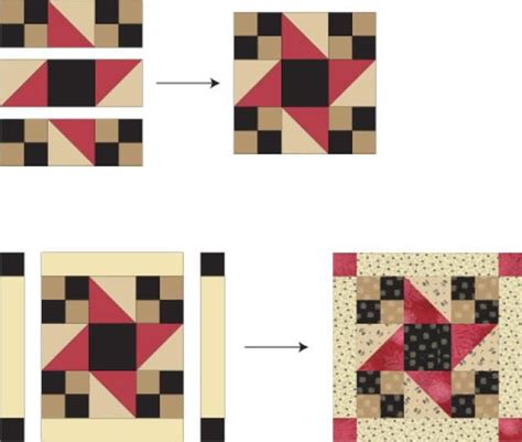 Sew A Variation Of The Traditional Friendship Star Quilt Blocks Star